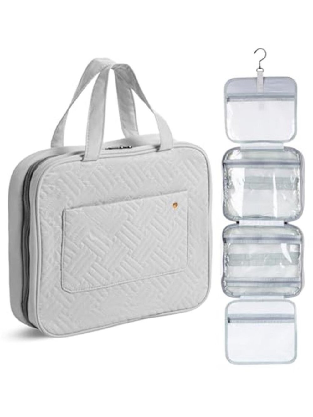 Travel Toiletry Bag Organizers Gray